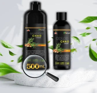 Shampoo Chao Canas Malaya 🌿+ OBSEQUIO 🌿 ¡RECUPERA TU COLOR NATURAL EN SOLO 15 MINUTOS!