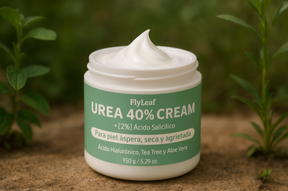 Crema Urea 40% FlyLeaf - Elimina Piel Seca y Talones Agrietados