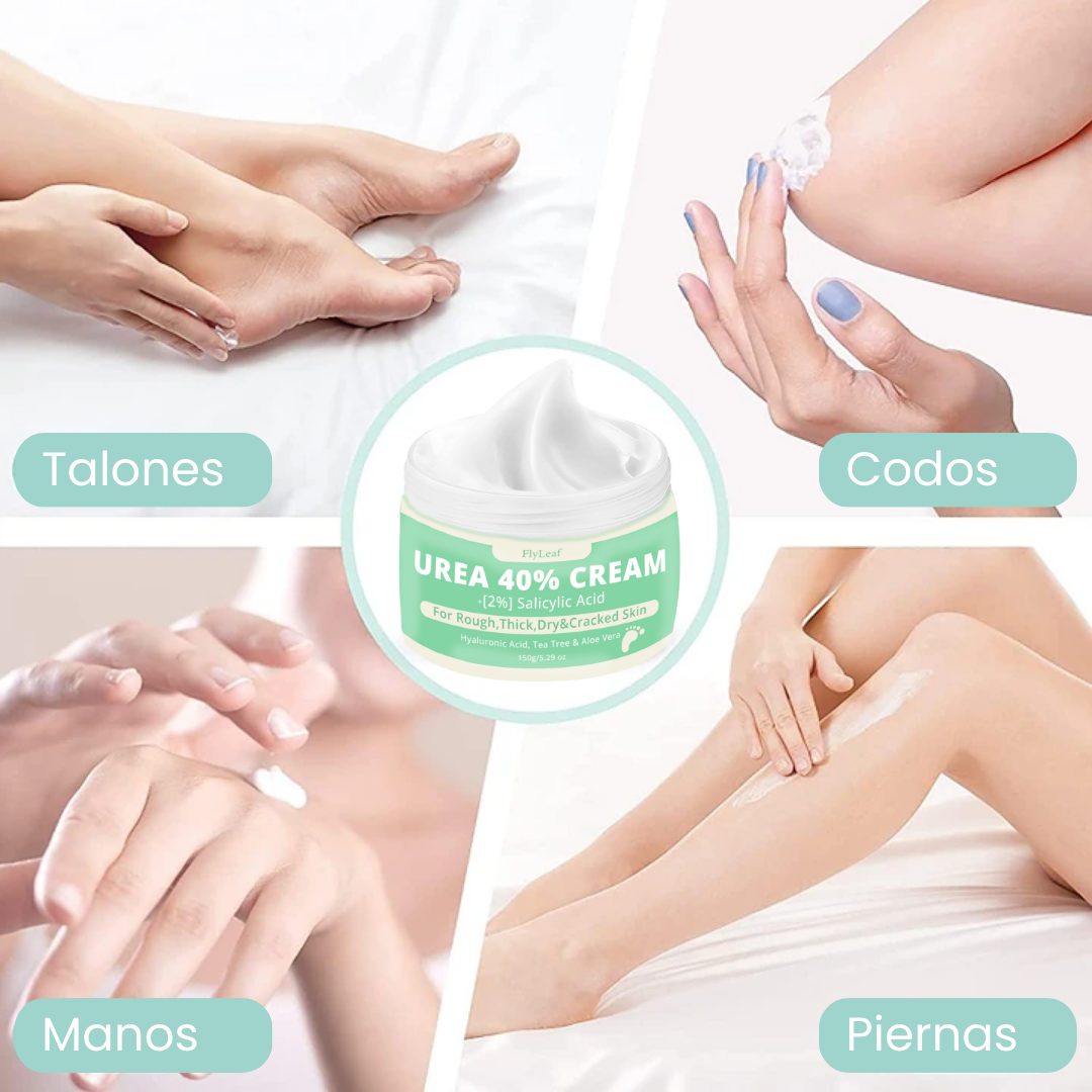 Crema Urea 40% FlyLeaf - Elimina Piel Seca y Talones Agrietados